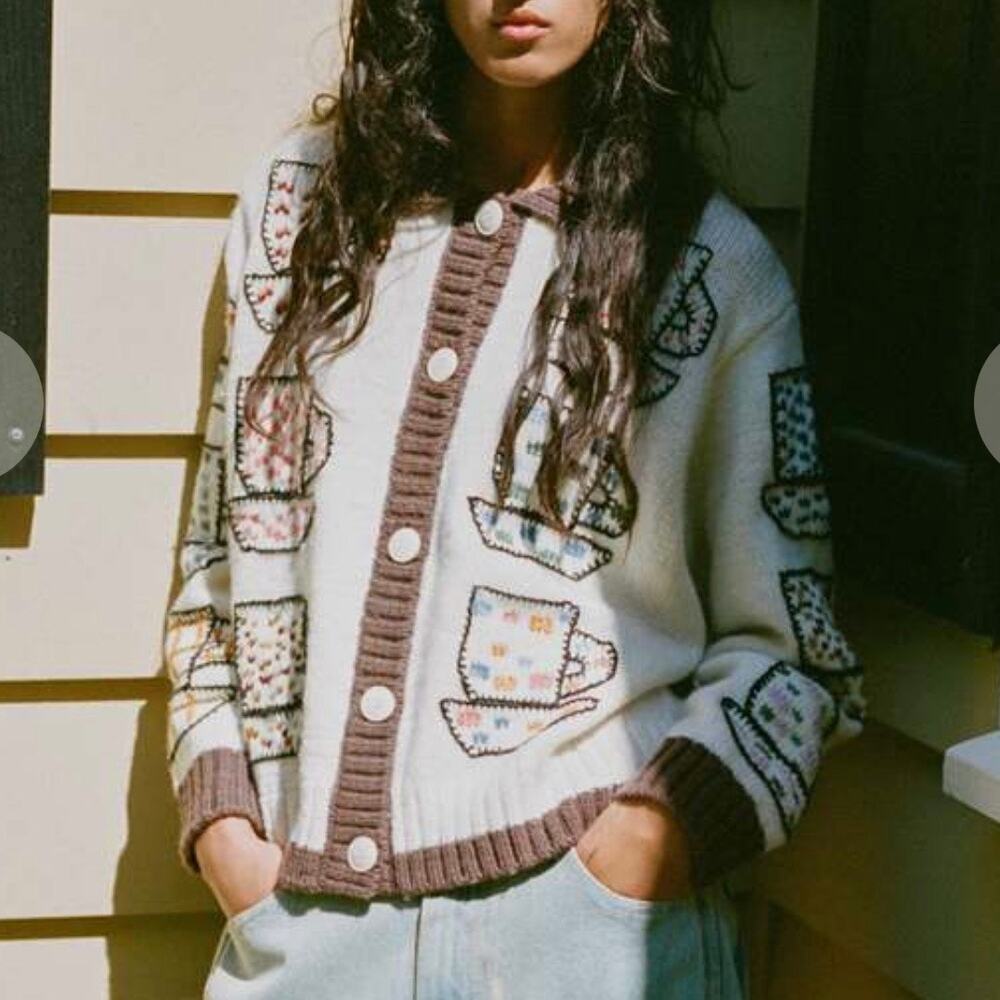 Sea New York Emila Teacup Cardigan Sweater